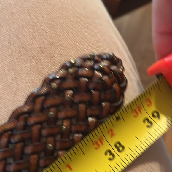Levi’s Leather Braided & Studed Belt 39” - Picture 5 of 8